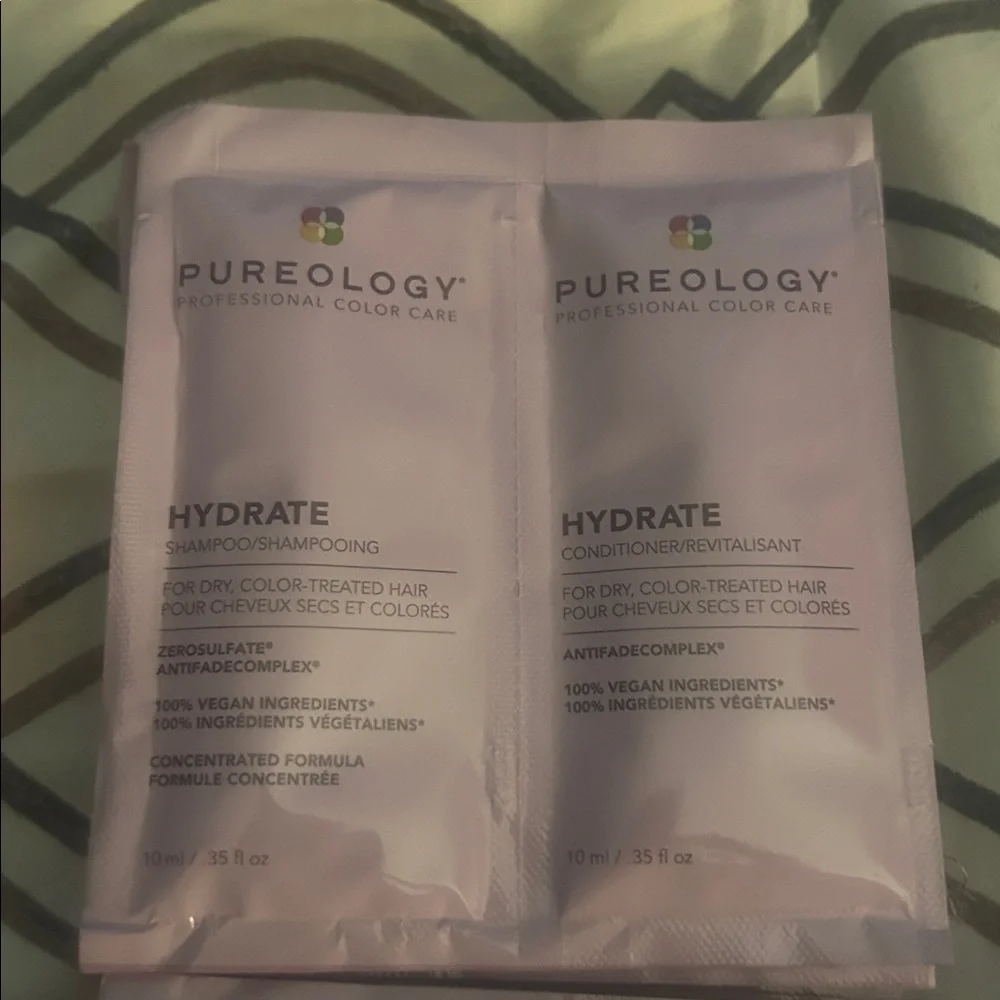 x10 Pureology Hydrate Shampoo & Conditioner Packets (10 sets) - Picture 4 of 11